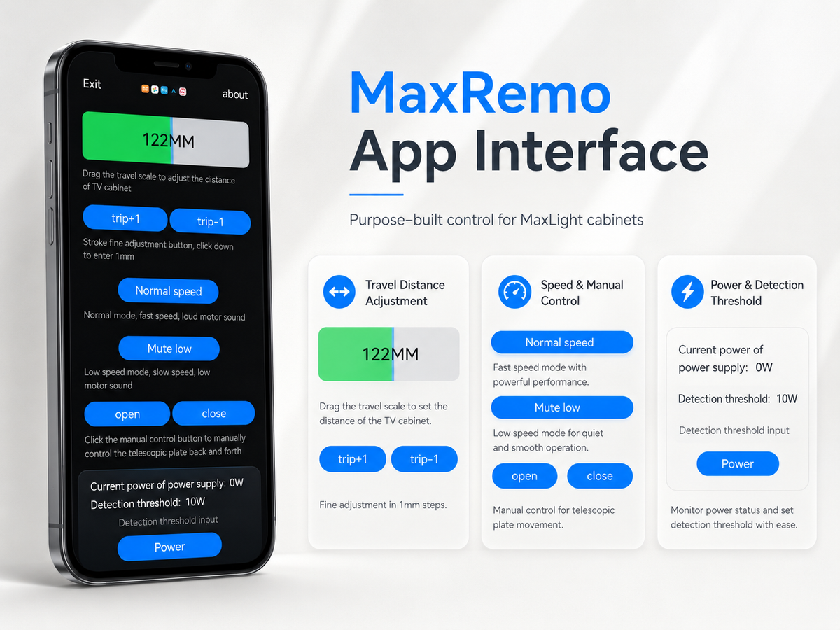 MaxRemo app interface