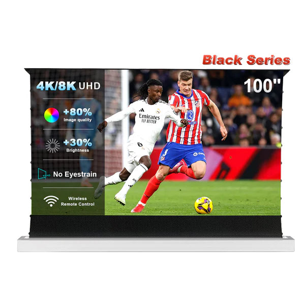 100" - 120" Nothing Projector Black Series ALR Motorized Floor Rising Screen (UST)