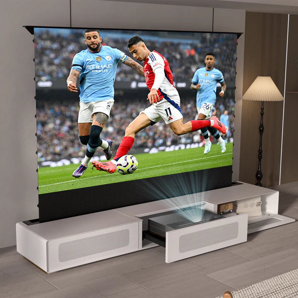 100-120" Shore Motorized Laser TV Assembled Cabinet