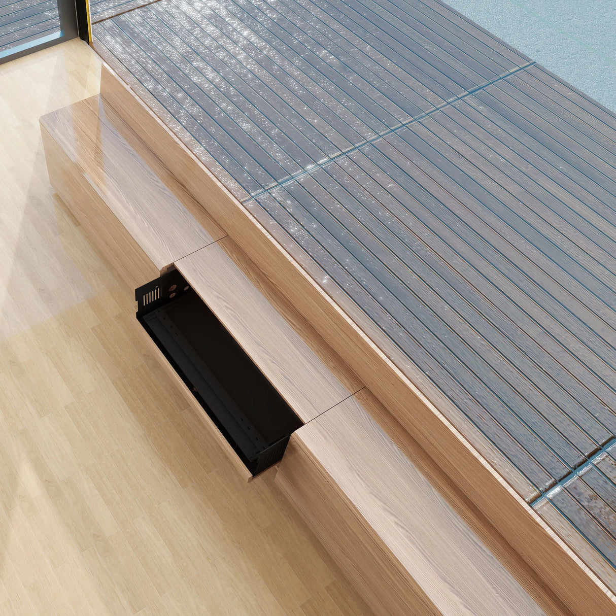 VIVIDSTORM Fully Concealed Motorized Cabinet PARIS