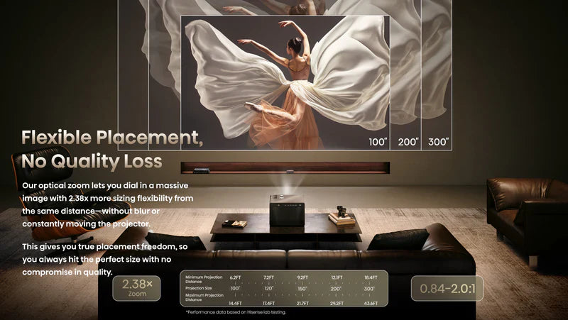 Hisense XR10 4K UHD 6000lms Triple Laser Projector