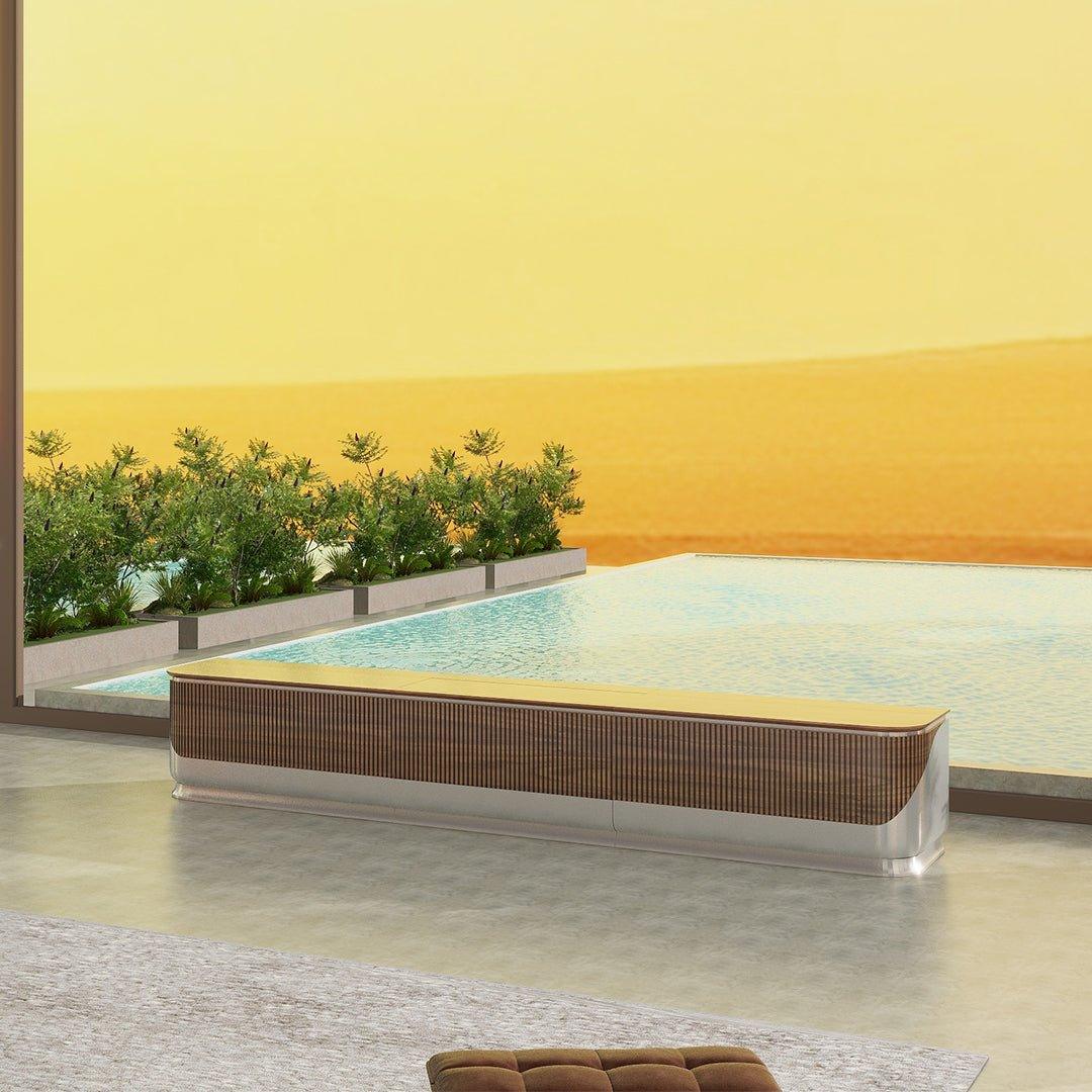 VIVIDSTORM Fully Concealed Premium Motorized Laser TV Cabinet DUNE