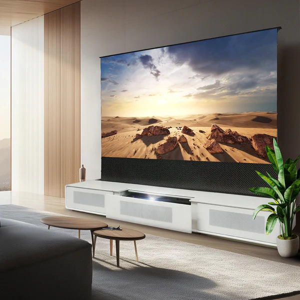 100-120" Shore Motorized Laser TV Assembled Cabinet