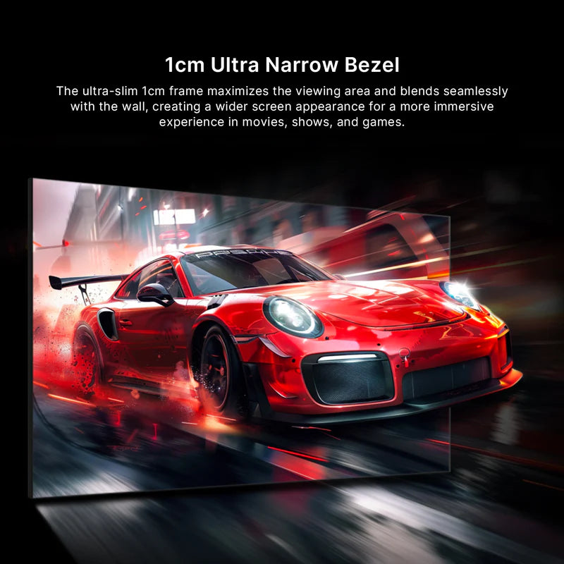 132" NothingProjector Seamless Lenticular 4K UST 95% ALR Projector Screen