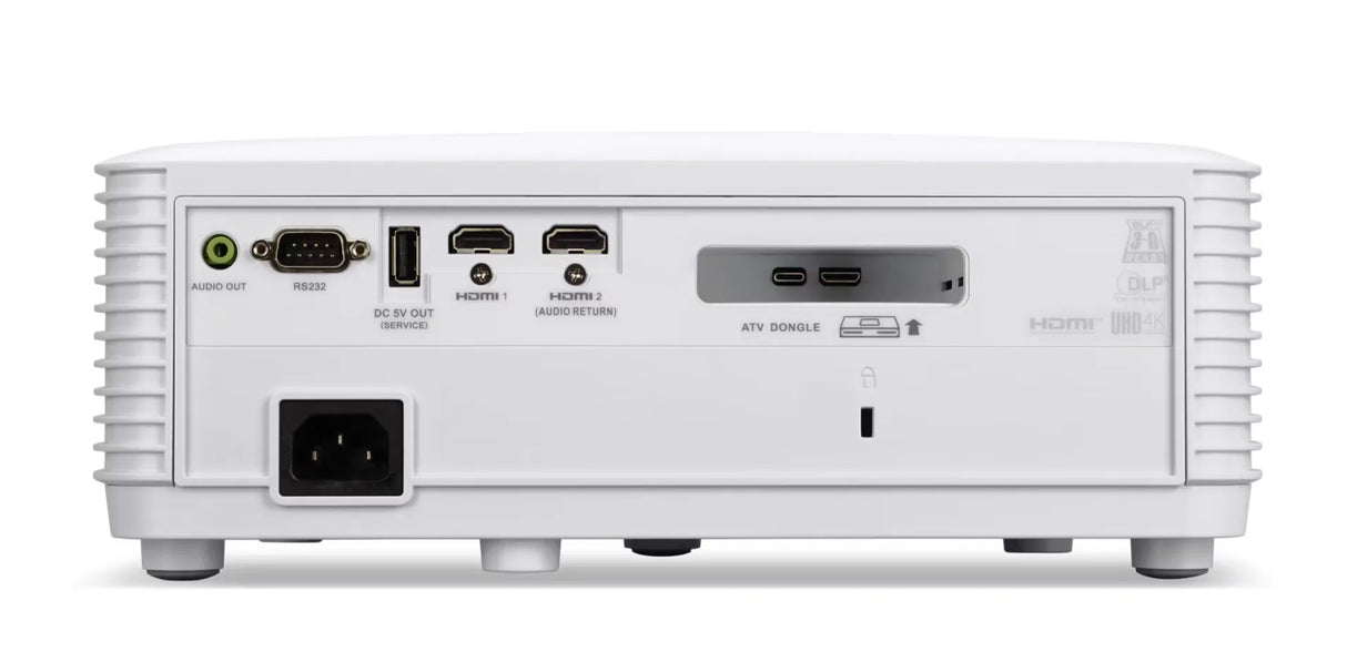 Acer HL6810ATV Projector, 3840 x 2160 4K UHD, 4000 Lumens