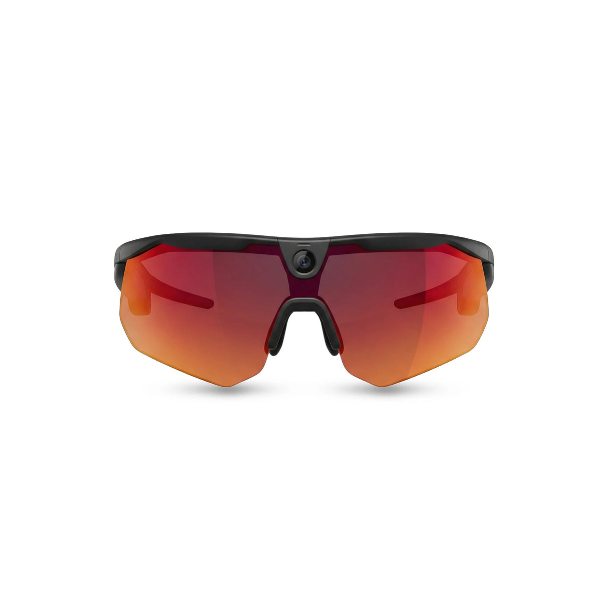 BleeqUp Ranger AI Sports Camera Glasses - Standard Lens - Black Frame Orange Lens