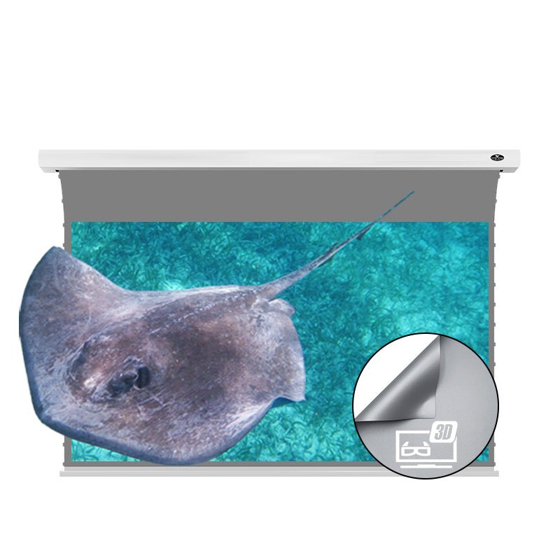 Vividstorm ALR 3D (high gain) Slimline Motorised Obsidian ALR Long Throw Projector Screen