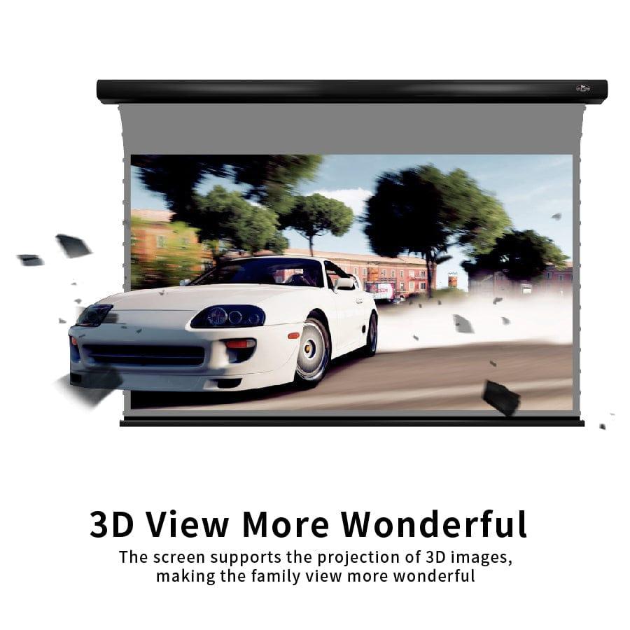 Vividstorm ALR 3D (high gain) Slimline Motorised Obsidian ALR Long Throw Projector Screen