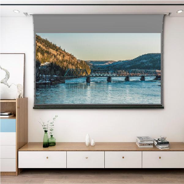 Vividstorm ALR 3D (high gain) Slimline Motorised Obsidian ALR Long Throw Projector Screen