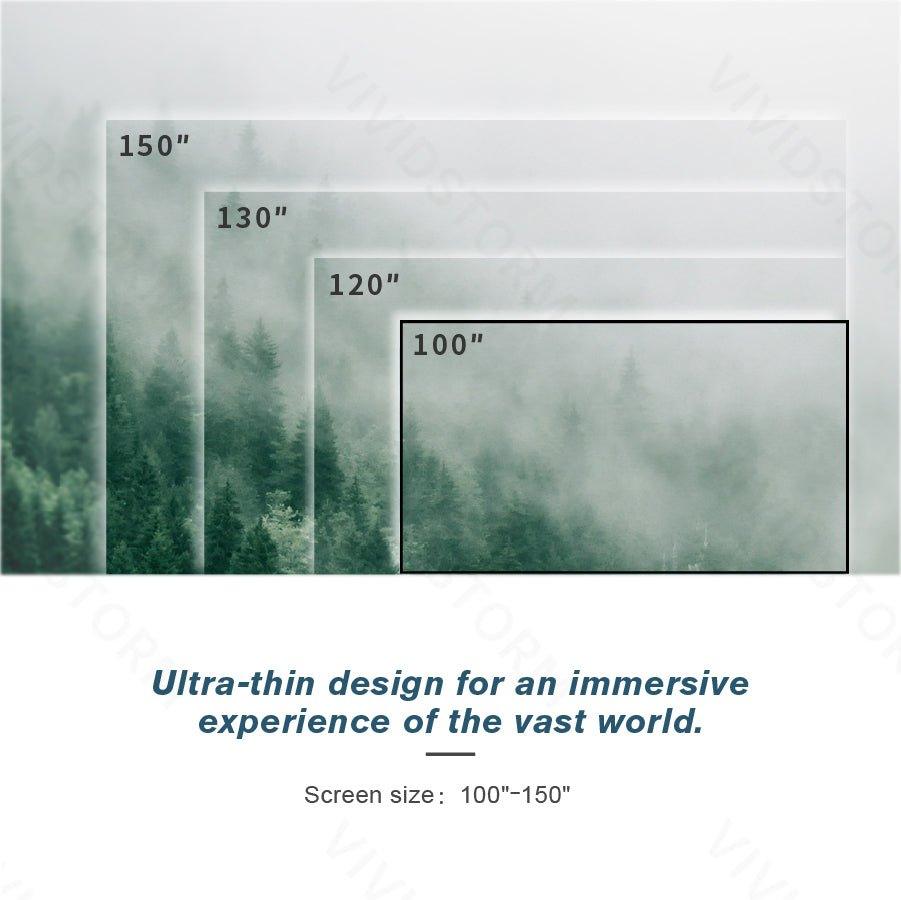 Vividstorm CineVision Pro Fixed Frame Fresnel UST ALR Projector Screen (UST)