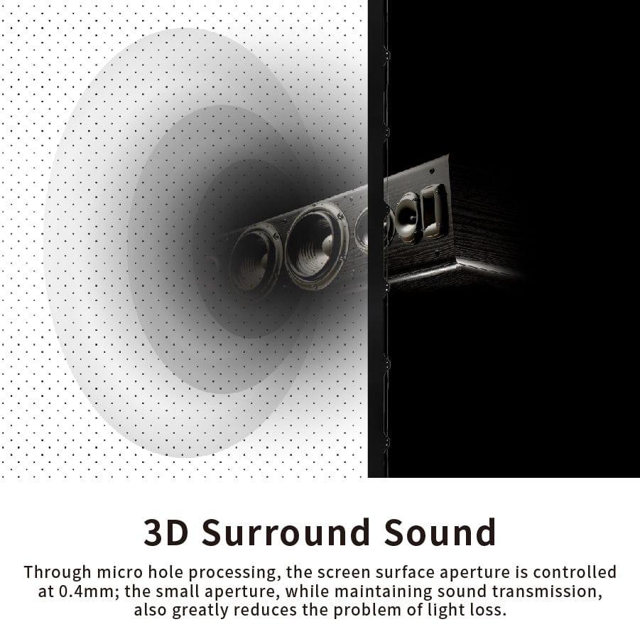 VIVIDSTORM White Cinema P Perforated Slimline Motorized Tension Projector Screen