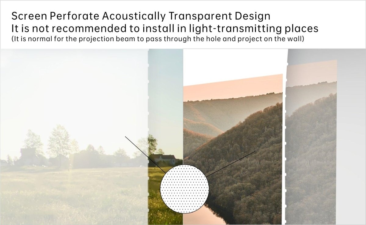 VIVIDSTORM White Cinema P Perforated Slimline Motorized Tension Projector Screen