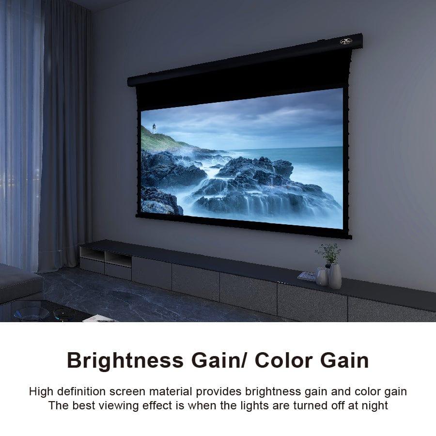 VIVIDSTORM White Cinema P Perforated Slimline Motorized Tension Projector Screen