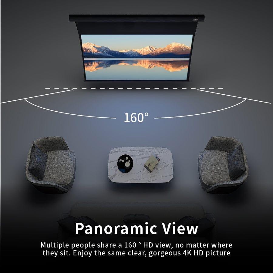 VIVIDSTORM White Cinema P Perforated Slimline Motorized Tension Projector Screen