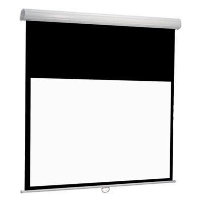 Euroscreen Manual Pull Down 300cm x 300cm Viewing Area 167" Diagonal 1:1 Format Matte White - No Borders Diplomat Manual Series