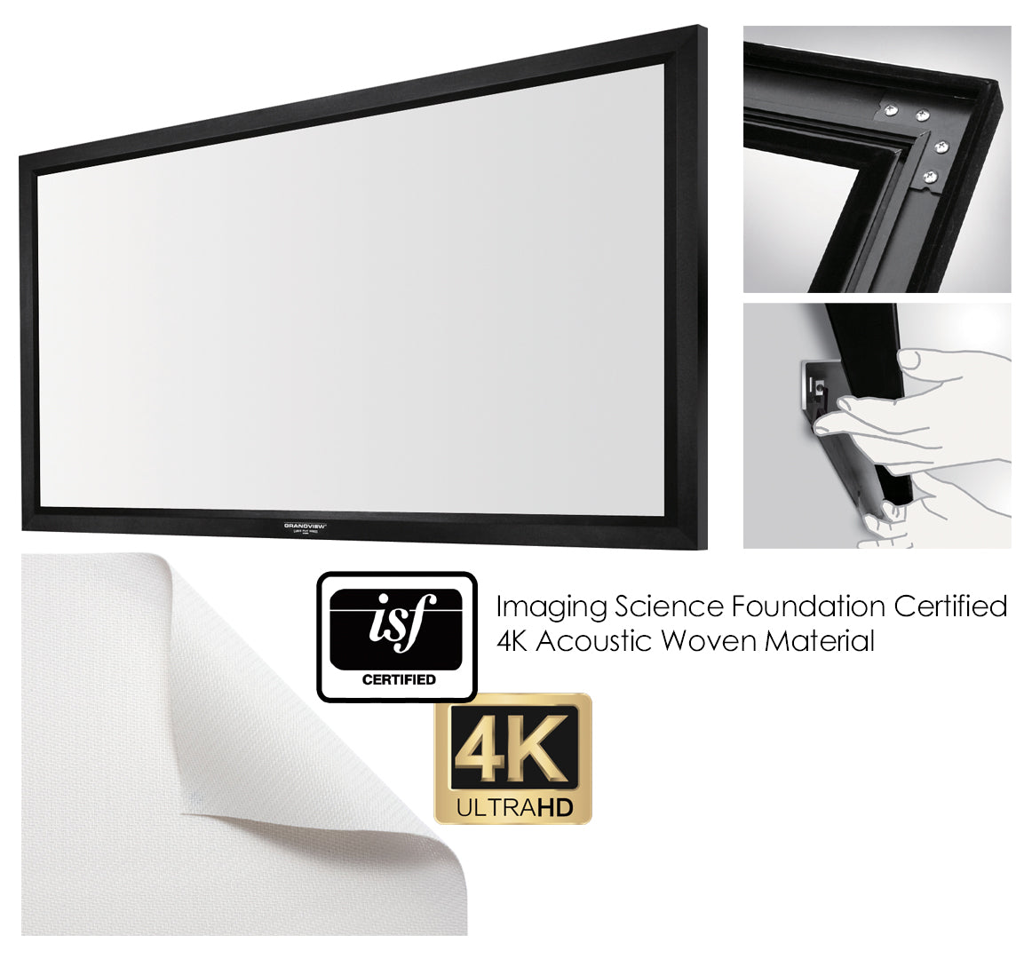 Grandview 2.35:1 Fixed Frame Acoustic Screen