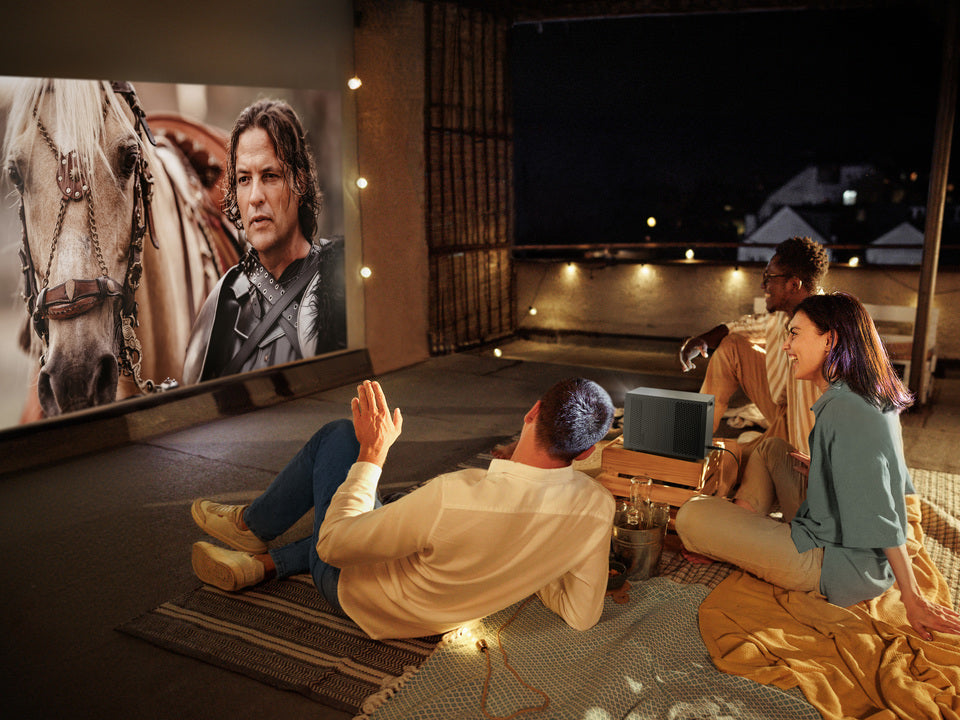 ViewSonic LX60HDE 1080p Smart LED Portable LCD Projector with Built-in Google TV