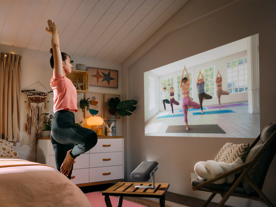 ViewSonic M1E Max 1080p Smart LED Portable Projector with Built-in Google TV