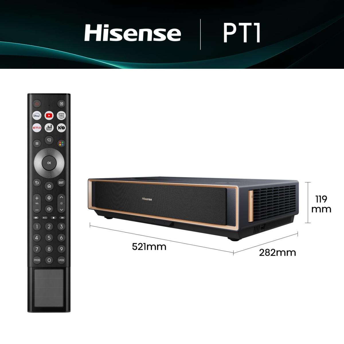 Hisense PT1 4K Smart Laser Cinema UST Projector