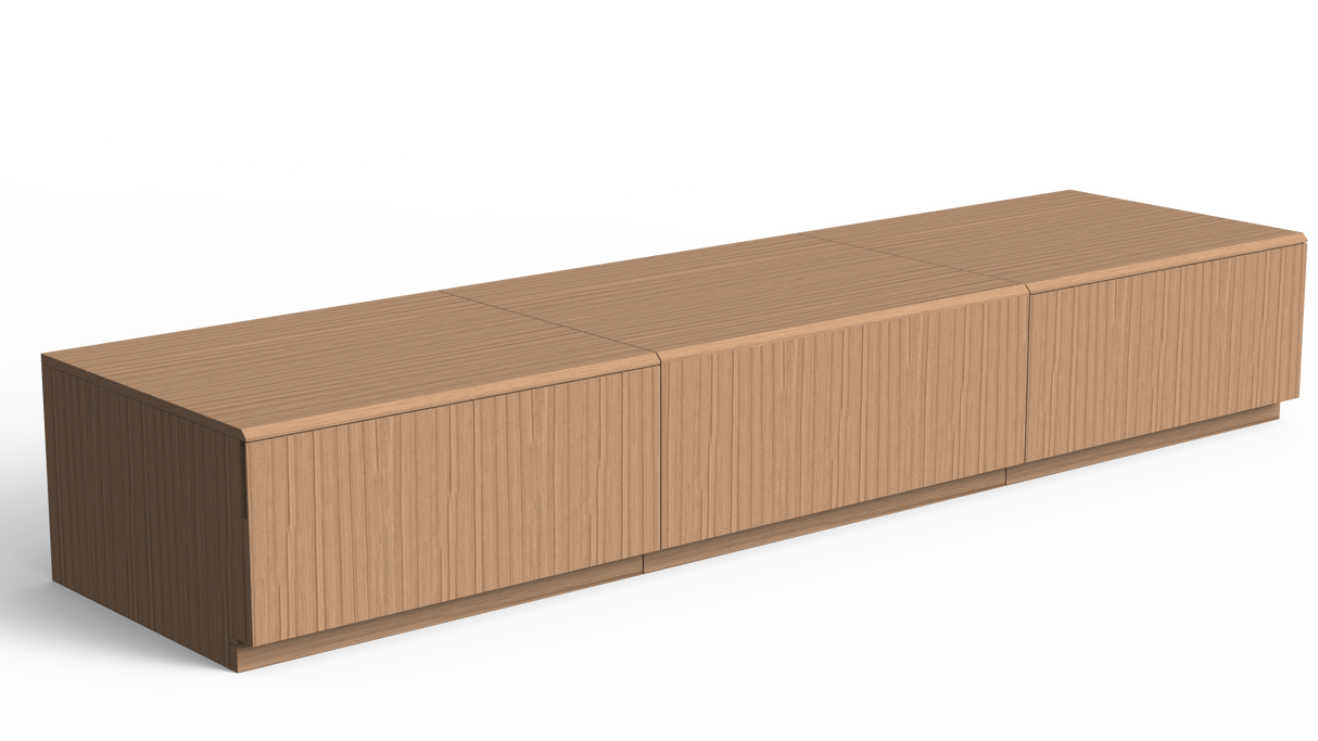 Maxlight SpaceMaster Motorised White Oak Cabinet (For 90 - 120" VividStorm Screens)