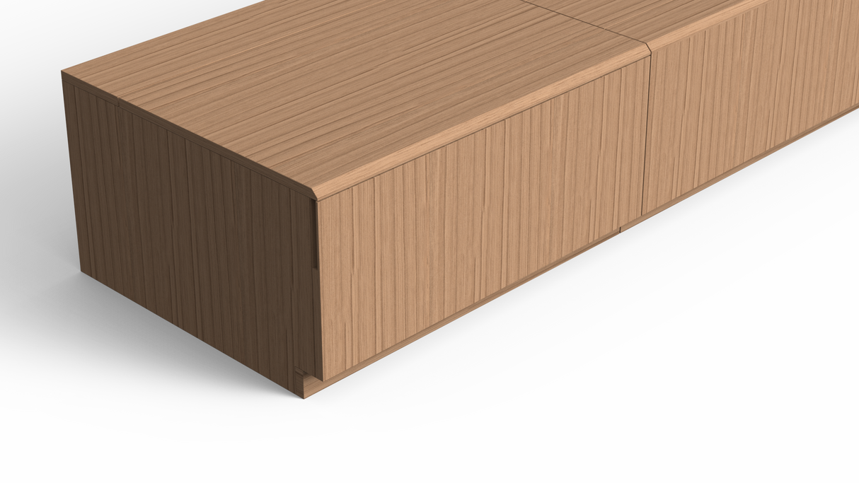 Maxlight SpaceMaster Motorised White Oak Cabinet (For 90 - 120" VividStorm Screens)