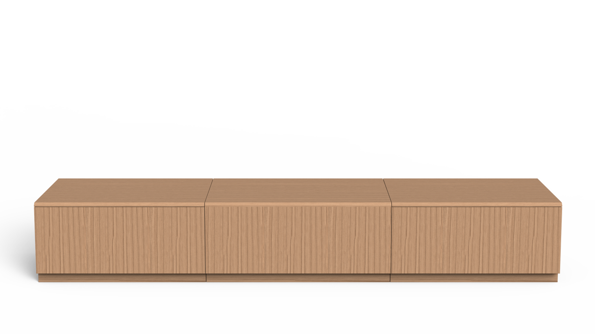 Maxlight SpaceMaster Motorised White Oak Cabinet (For 90 - 120" VividStorm Screens)