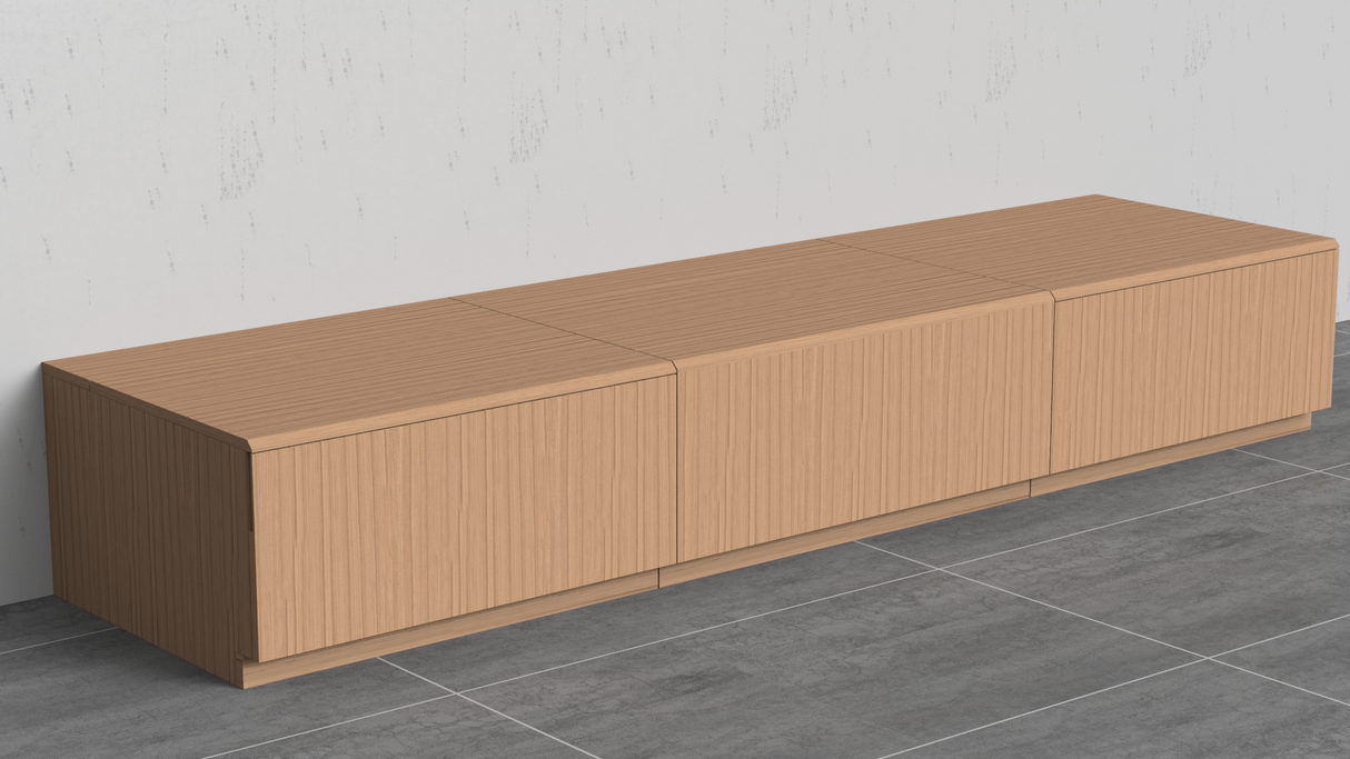 Maxlight SpaceMaster Motorised White Oak Cabinet (For 90 - 120" VividStorm Screens)