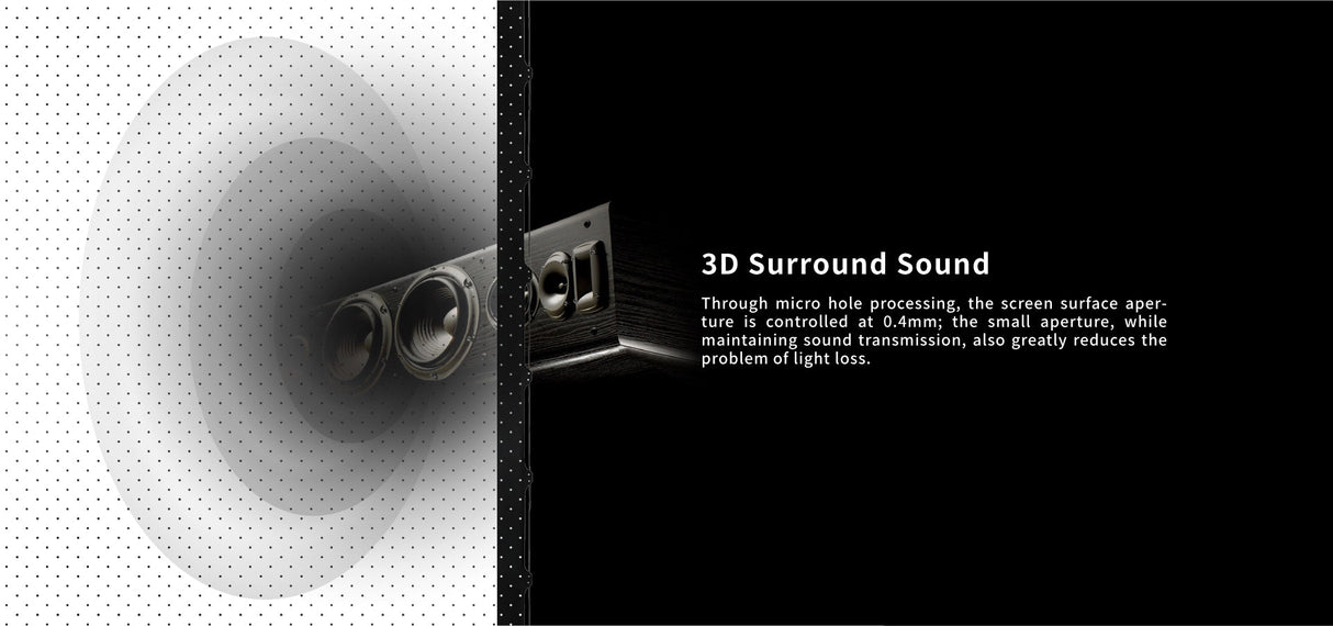 VIVIDSTORM S White Cinema P Perforated Motorized Tension Floor Rising Projector Screen - Borderless