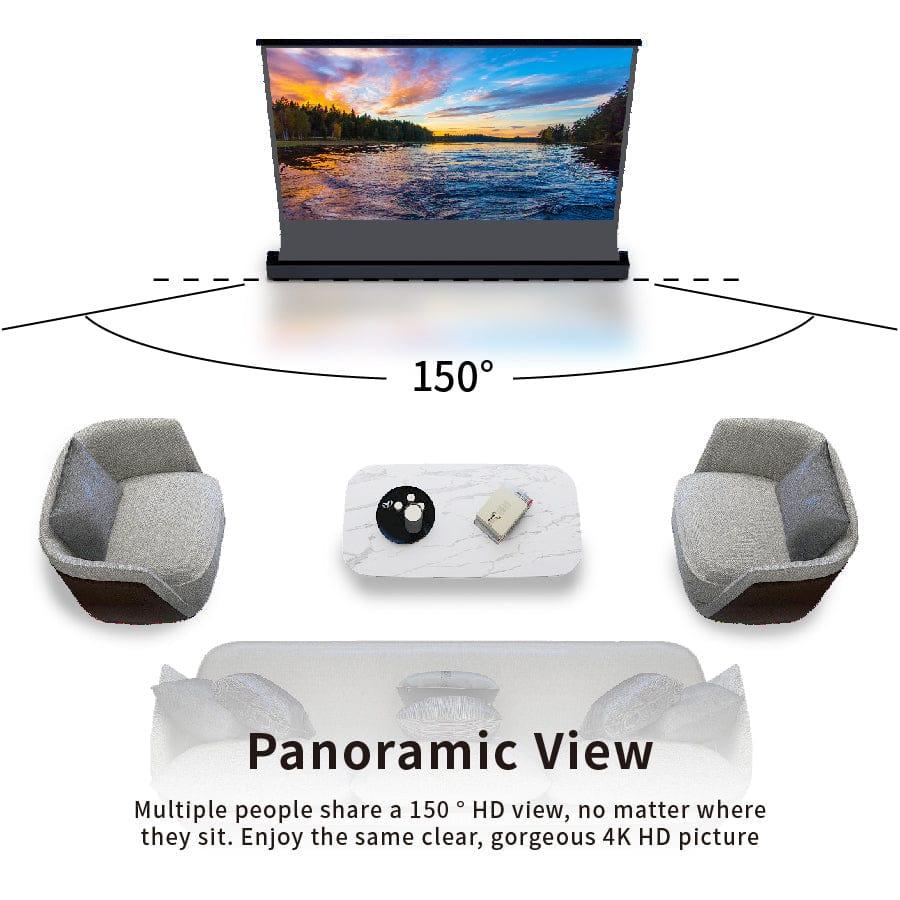 Pantalla elevable en piso 3D con tensión eléctrica Obsidian ALR de VividStorm S (NO UST)