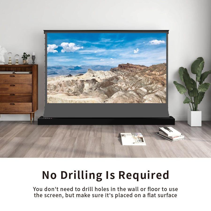 Pantalla elevable en piso 3D con tensión eléctrica Obsidian ALR de VividStorm S (NO UST)