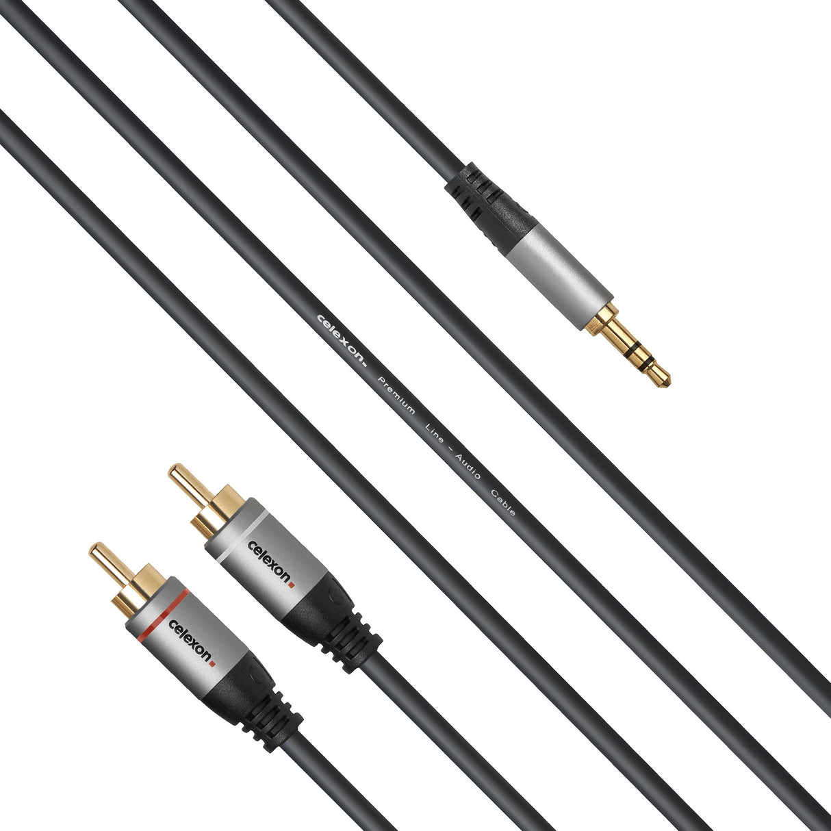 celexon 2x RCA to 3.5mm stereo jack audio cable - Professional Line