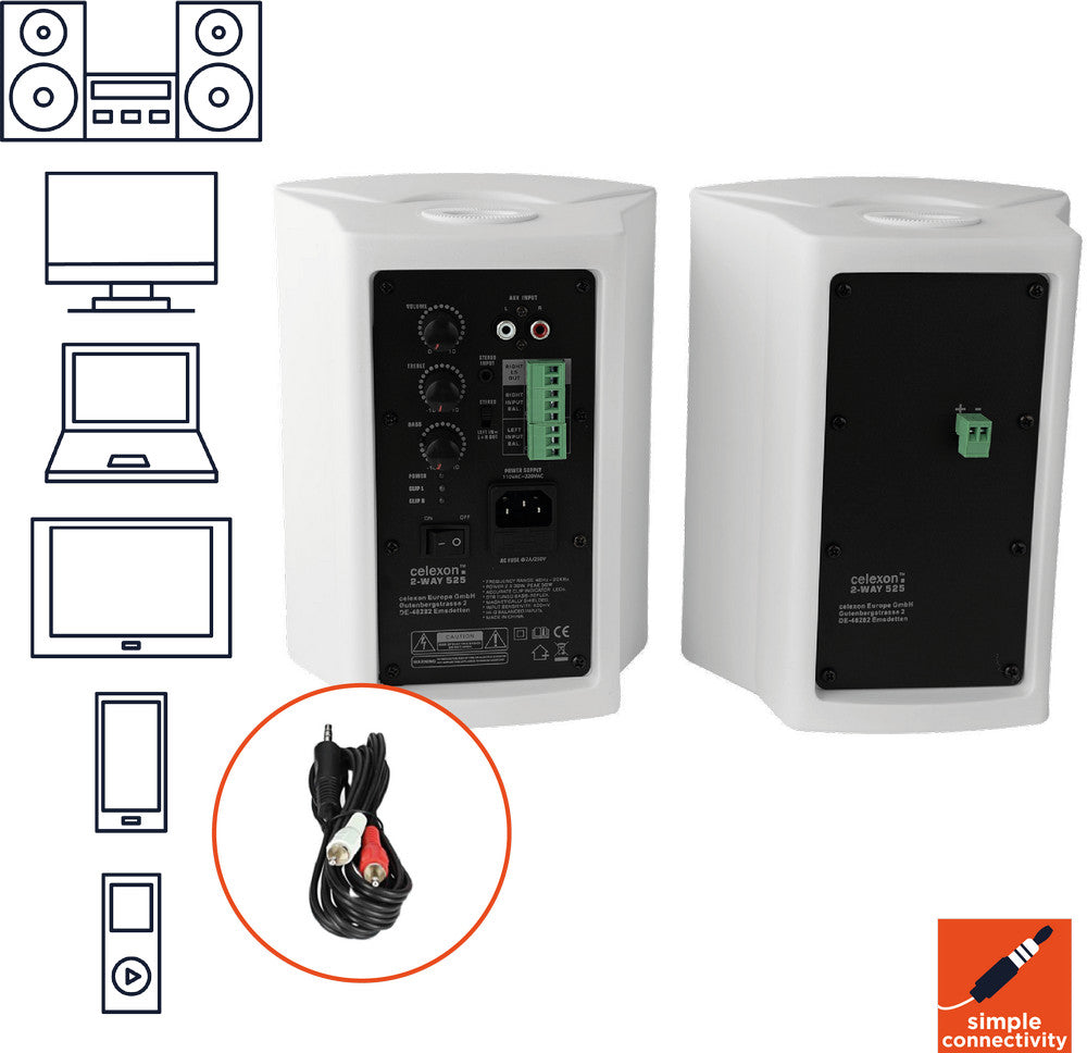 celexon Active speaker set 2-way 525-W
