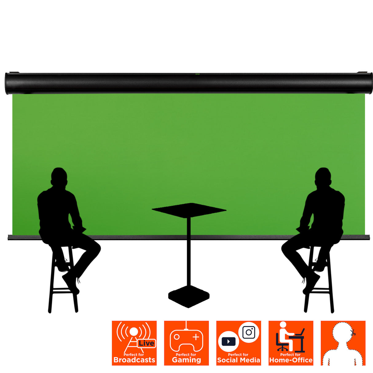 celexon Electric Chroma Key Green Screen