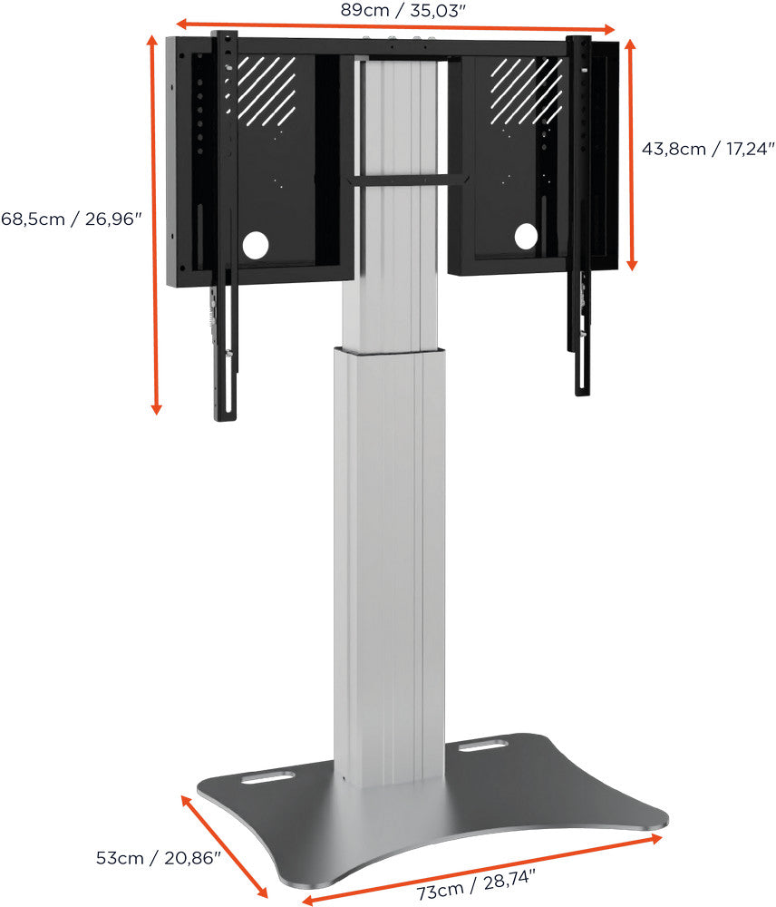 celexon Expert electric height-adjustable display stand Adjust-4275PS