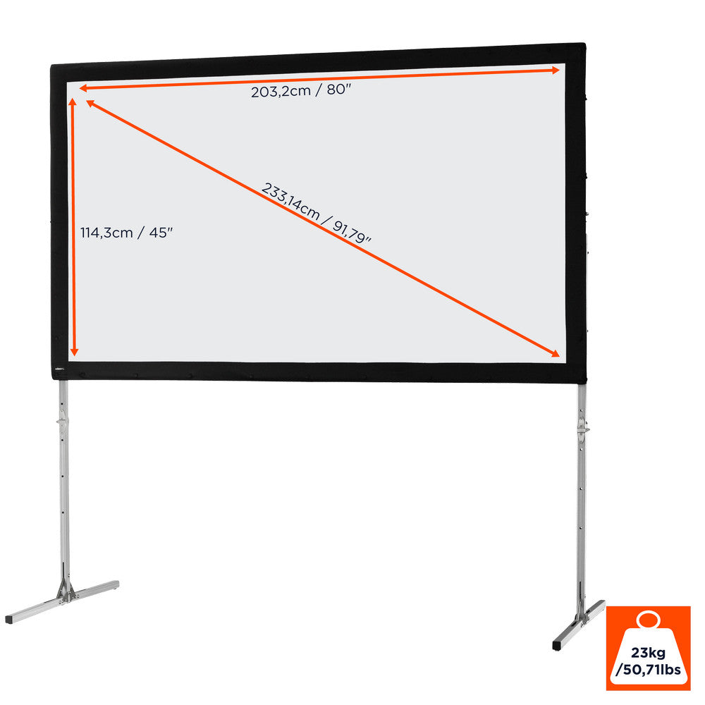 celexon Folding Frame Projector screen Mobile Expert, front projection