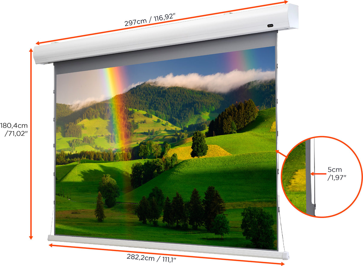 celexon HomeCinema High Contrast projector screen Tension - Dynamic Slate ALR