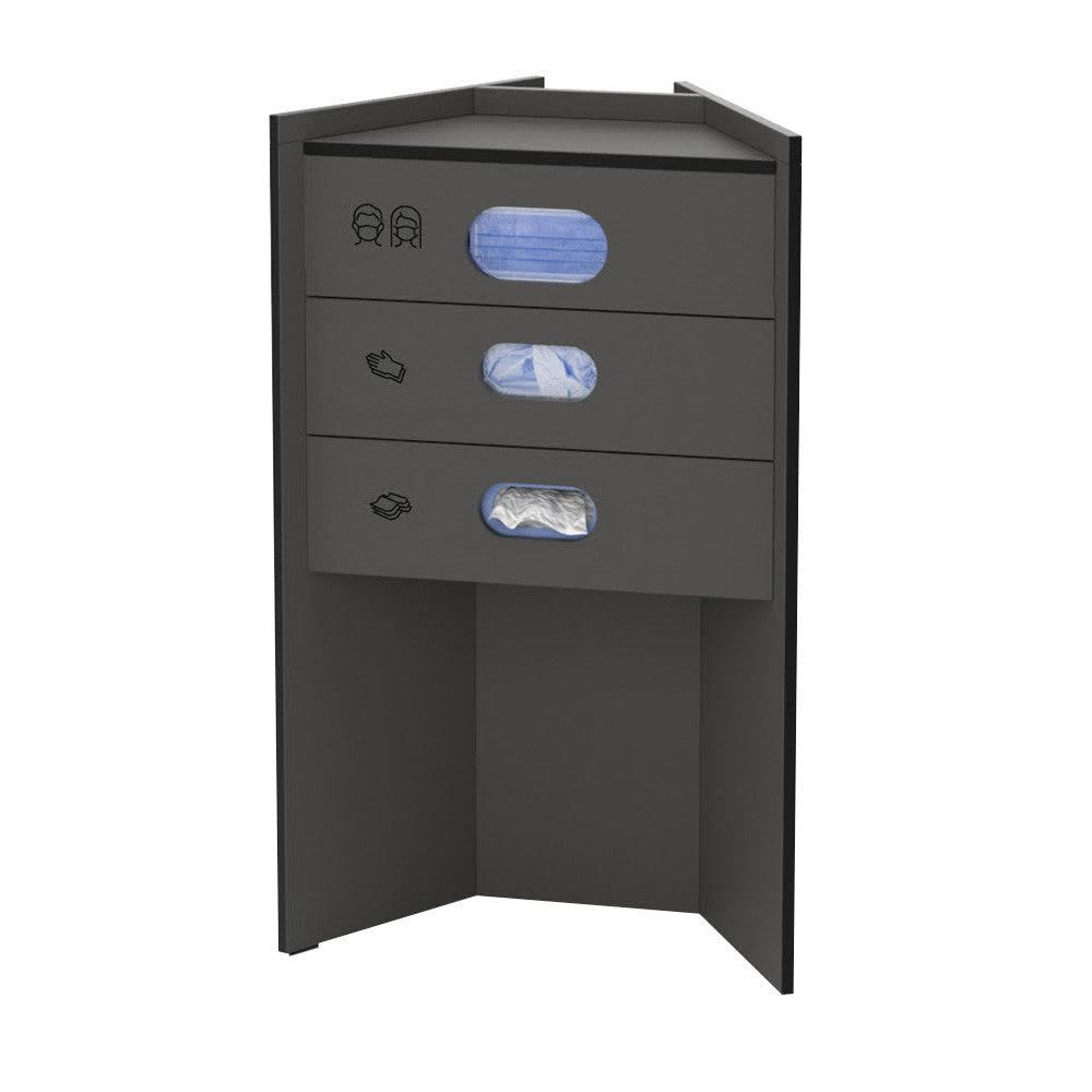 celexon Hygiene station 90 basic (masks / gloves / towels) - Anthracite