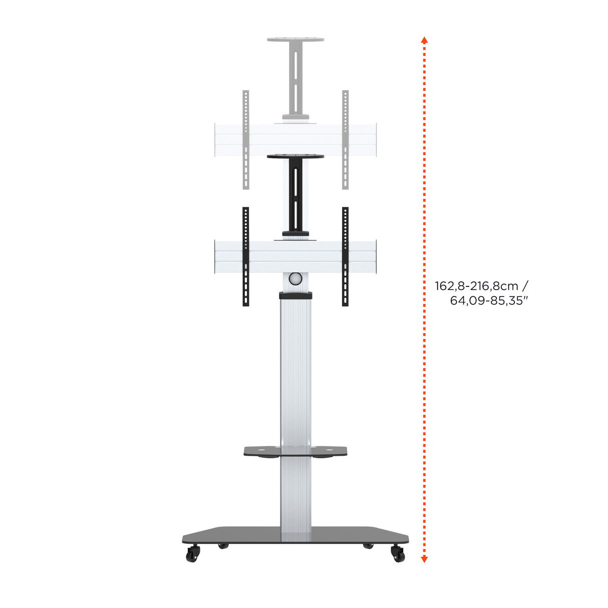 celexon Professional height adjustable display trolley Adjust-3270MP