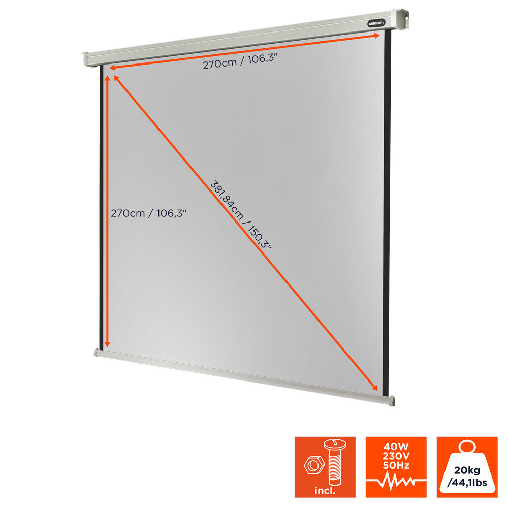 celexon Projector Screen Electric Professional