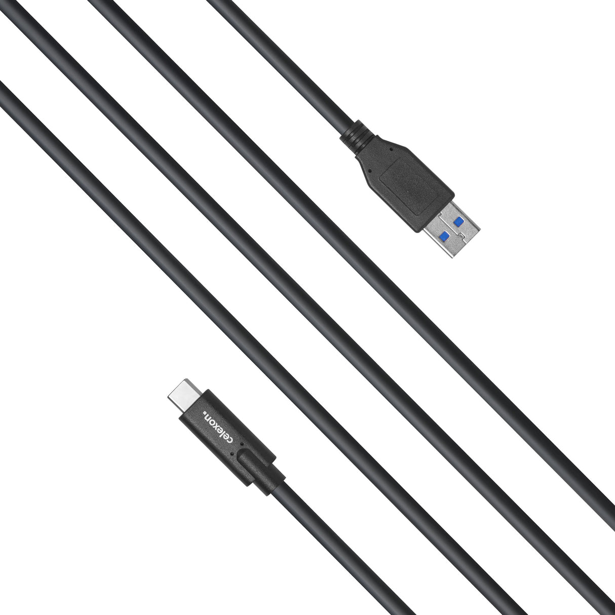 celexon USB-C to USB-A cable - USB 3.2 Gen 2x1 1.0m, Black