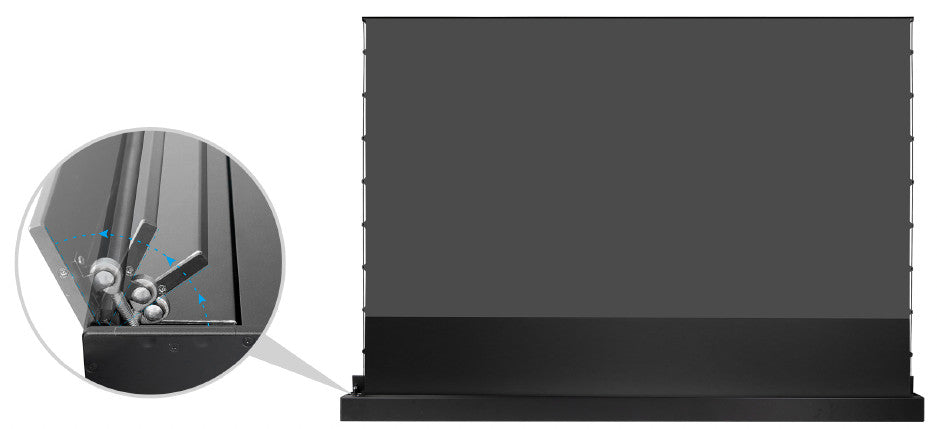 celexon UST High Contrast Floor Scissor Projector Screen - HomeCinema Plus black
