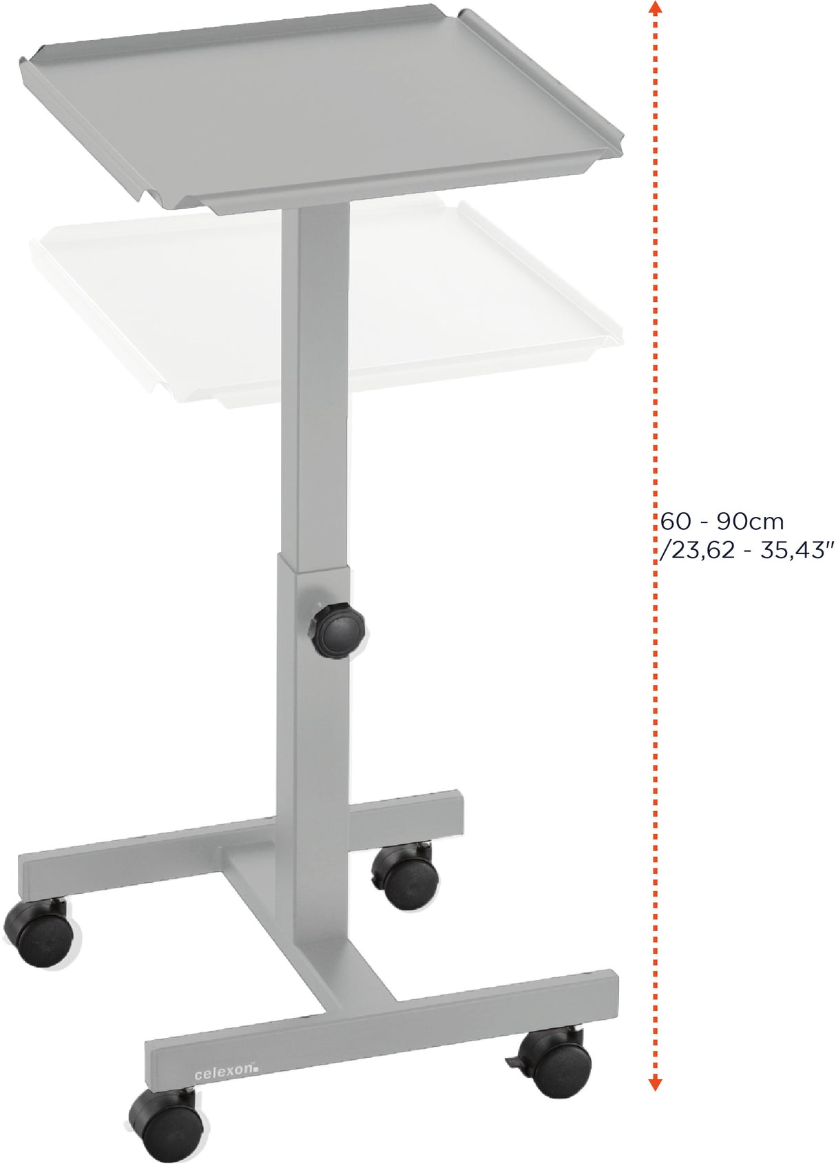 celexon projector table PT1010G - colour grey