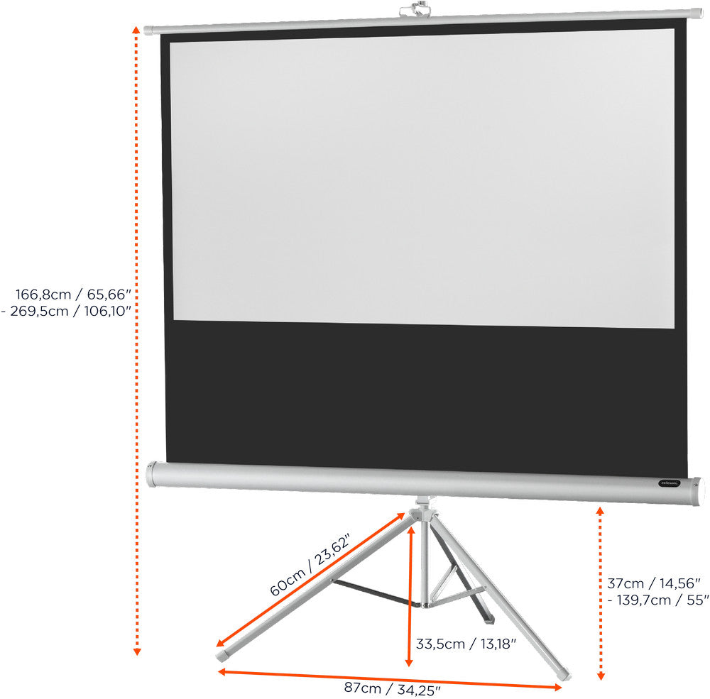 celexon screen Tripod Economy Projector Screen - white edition