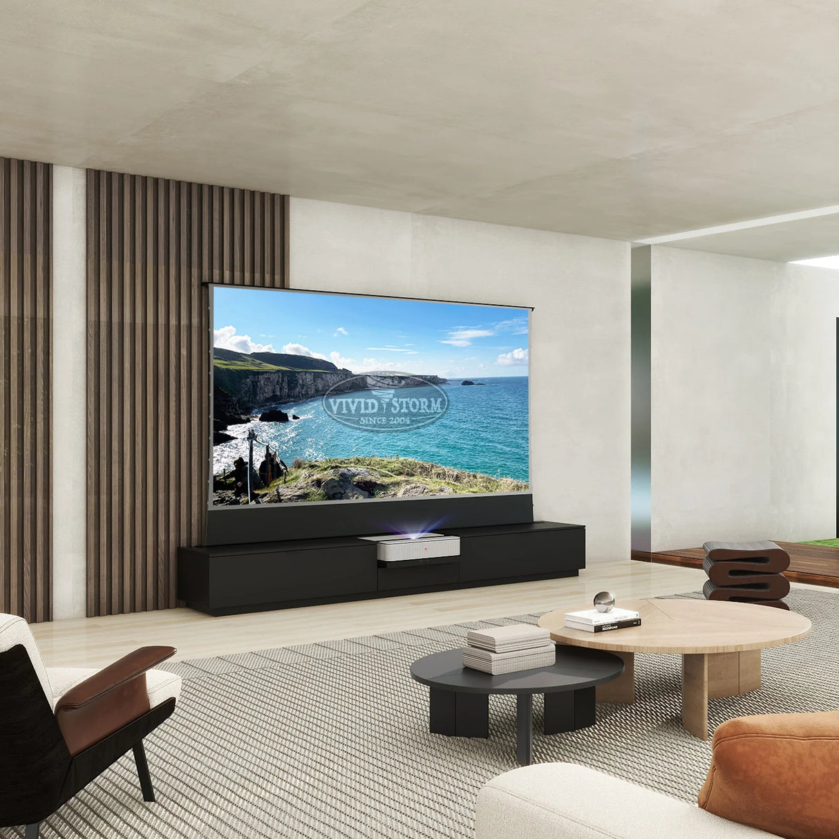 VIVIDSTORM Motorised Laser TV Cabinet Berlin -Leica Cine 1 Edition