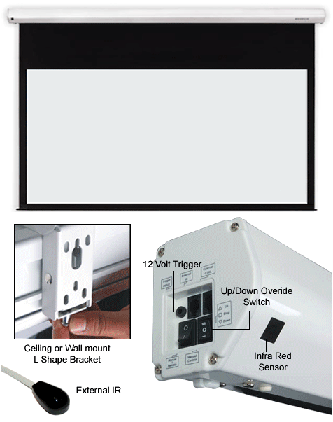 Grandview 16:9 / 16:10 Electric Wall / Ceiling Screen