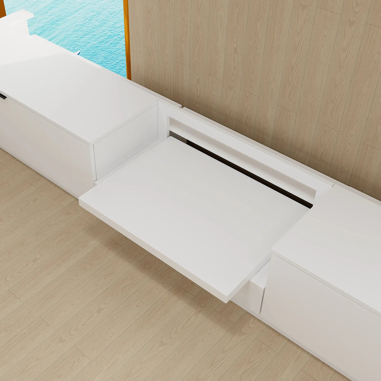 VIVIDSTORM Motorised Laser TV Cabinet Berlin - Epson Edition