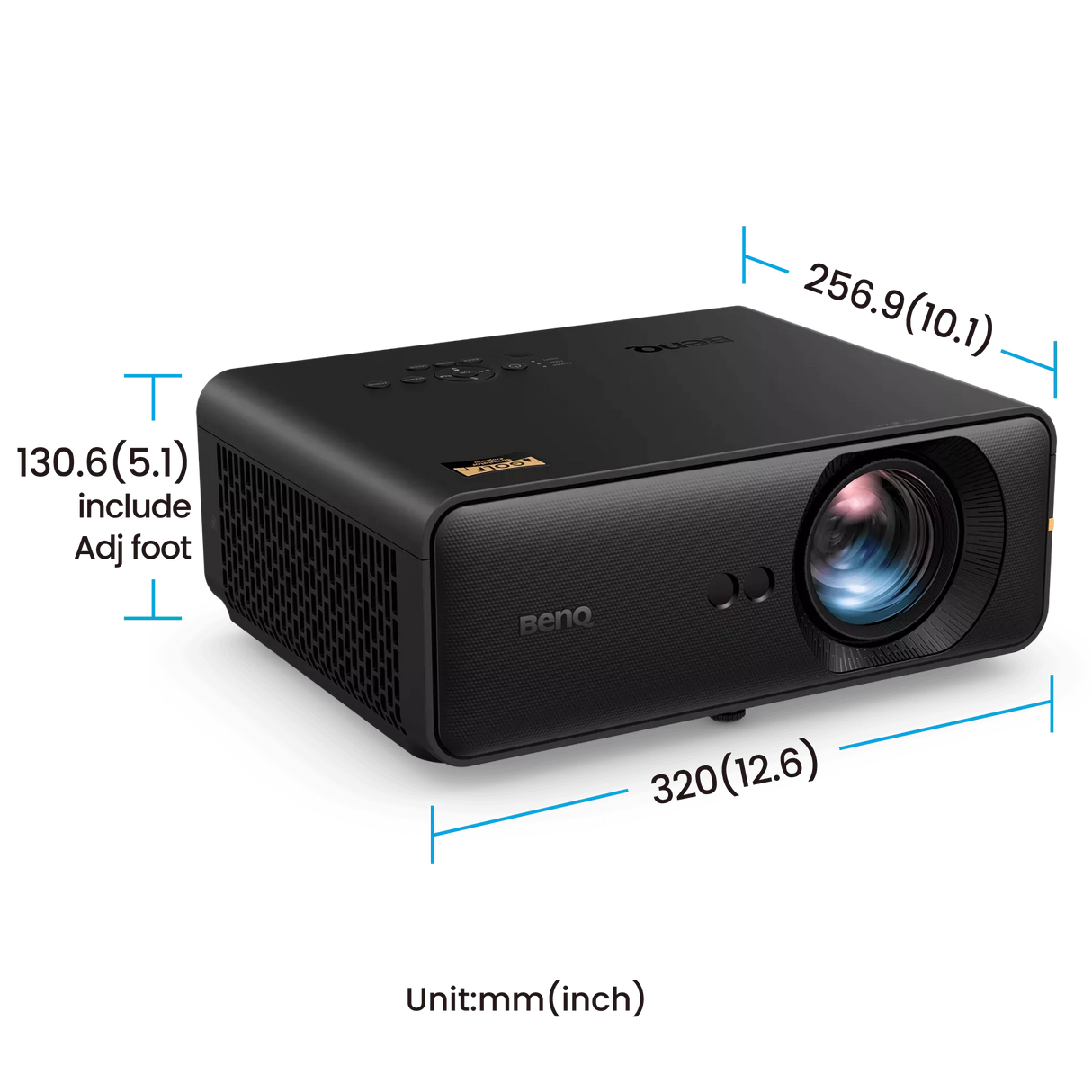 BenQ AH500ST 4000-Lumen Short Throw 1080P Laser Golf Simulator Projector