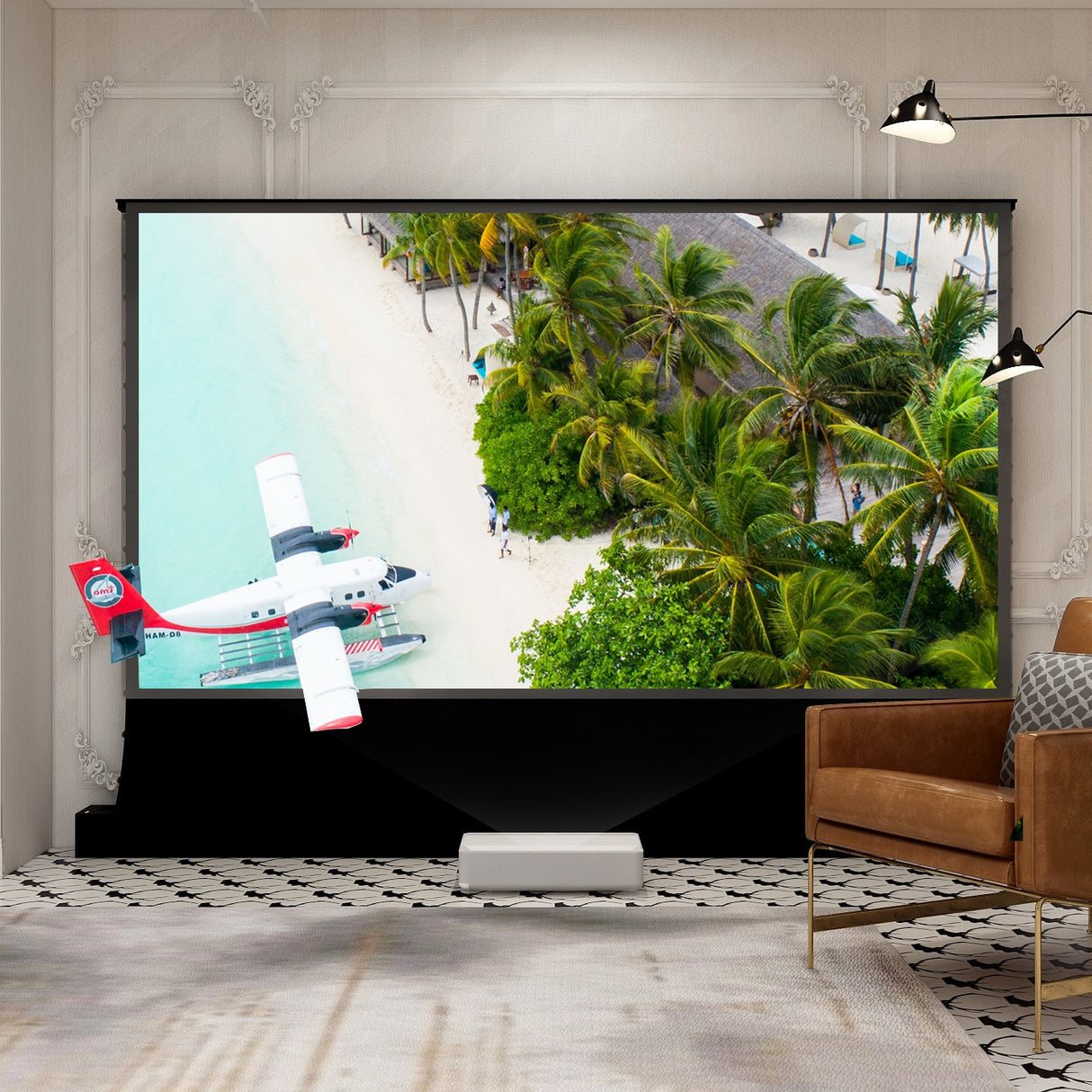 VividStorm S Pro PLUS Electric Tension Floor Rising ALR Screen (UST)