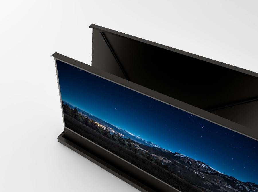 Pantalla acústica elevable con suelo tensado eléctrico VividStorm S PRO (UST)