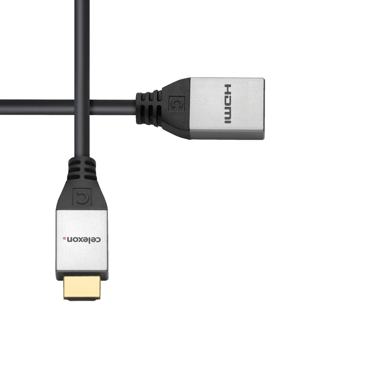 Adaptador HDMI macho a hembra Celexon con Ethernet - 2.0a/b 4k 0.25m - Línea profesional